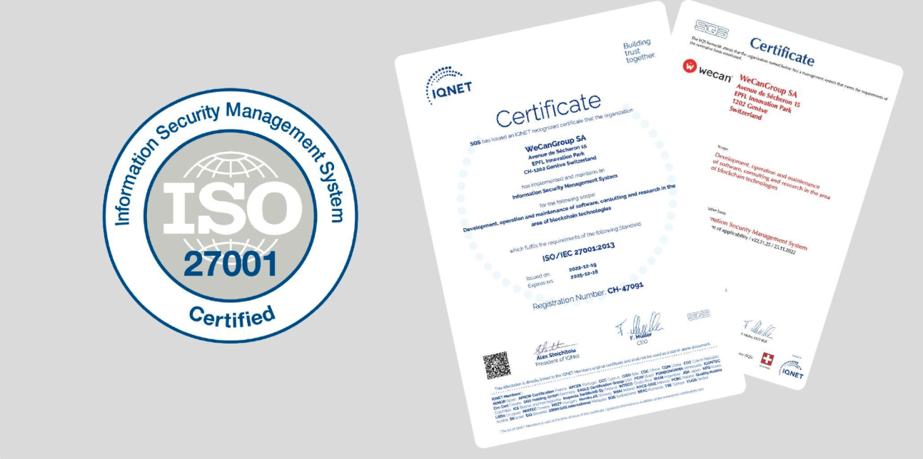 Wecan Group granted ISO 27001 certification