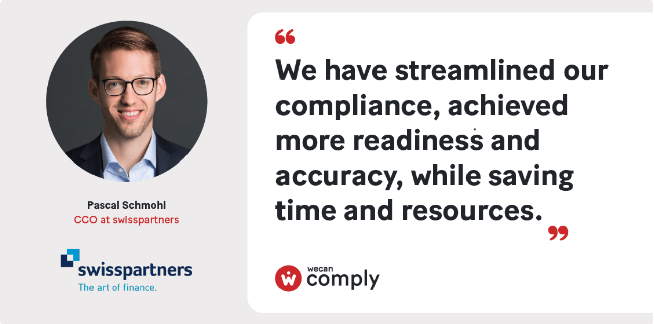 Best EAM practice: how swisspartners simplified its compliance through digitalisation