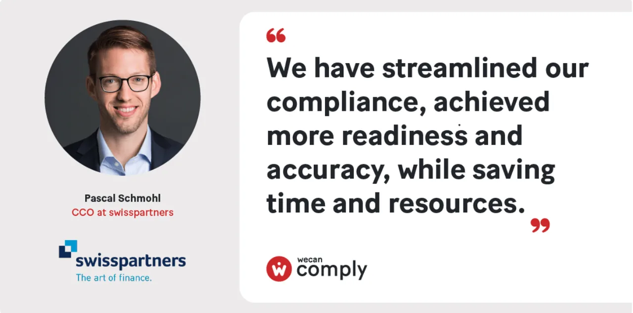 Best EAM practice: how swisspartners simplified its compliance through digitalisation