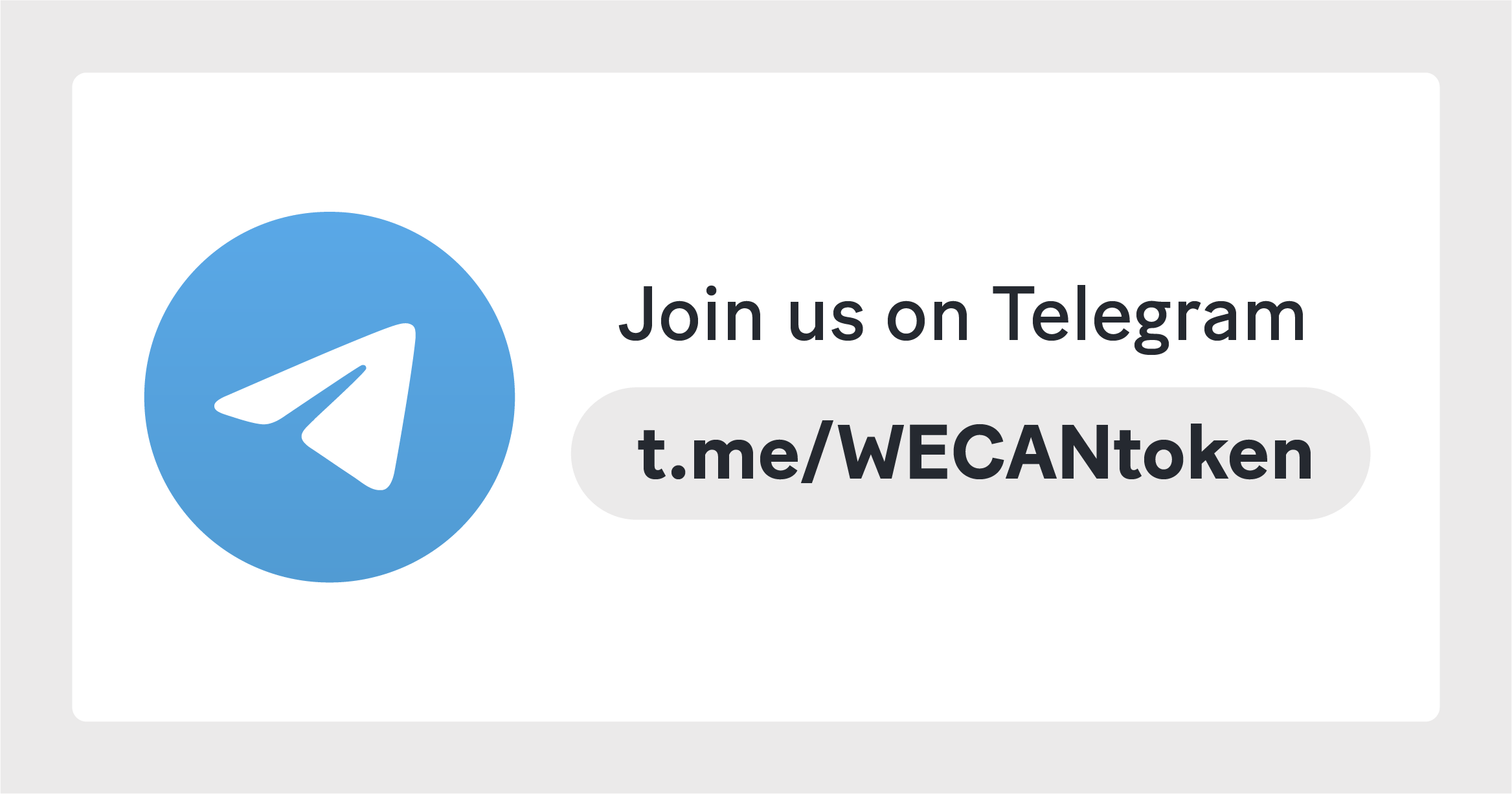Join us on Telegram Wecan Token Geneva Switzerland